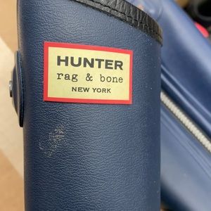 Hunter Rag and bone writing style rain boots